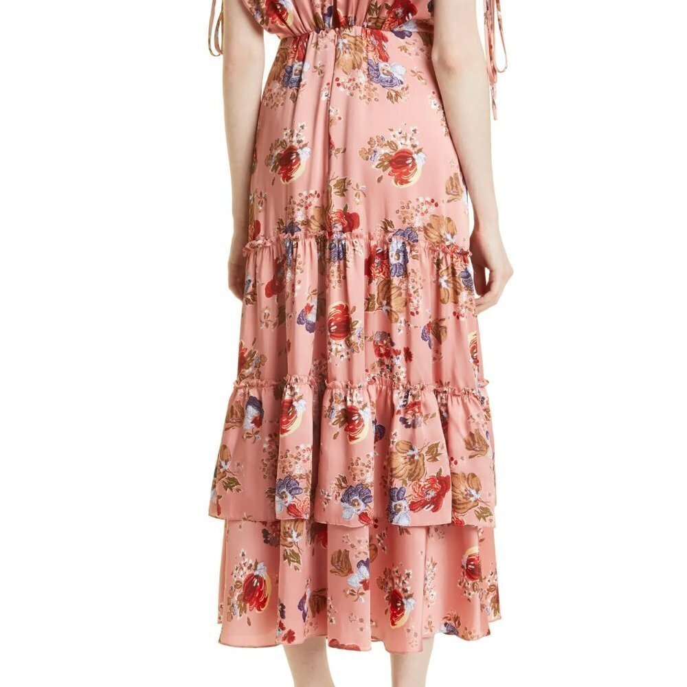 Cinq A Sept Martine Dress in Bare Rose Multi I Size 2 NWT - Picture 8 of 14